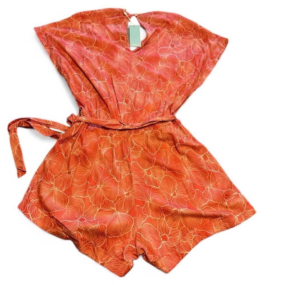 Shore Orange and white print jumper NWT (XL) - Picture 2 of 4